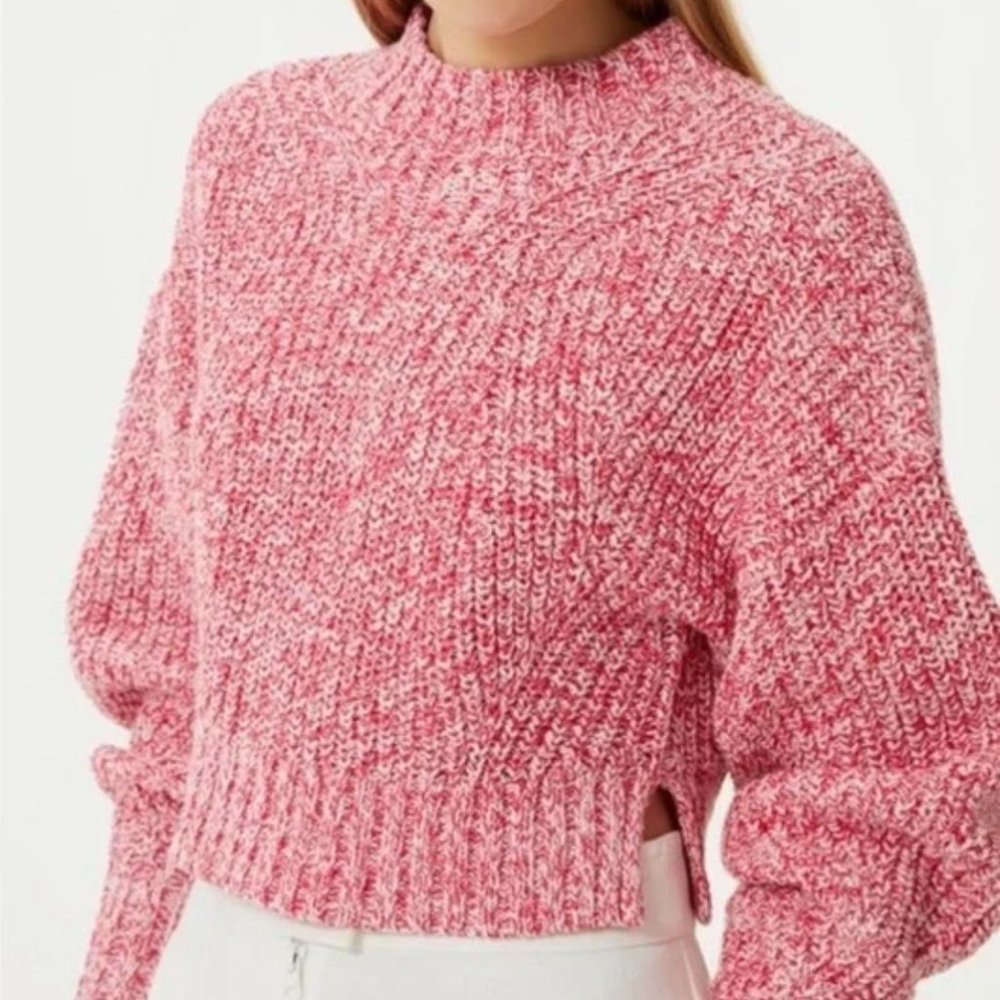Rebecca Minkoff Pink Cropped Sweater - Small